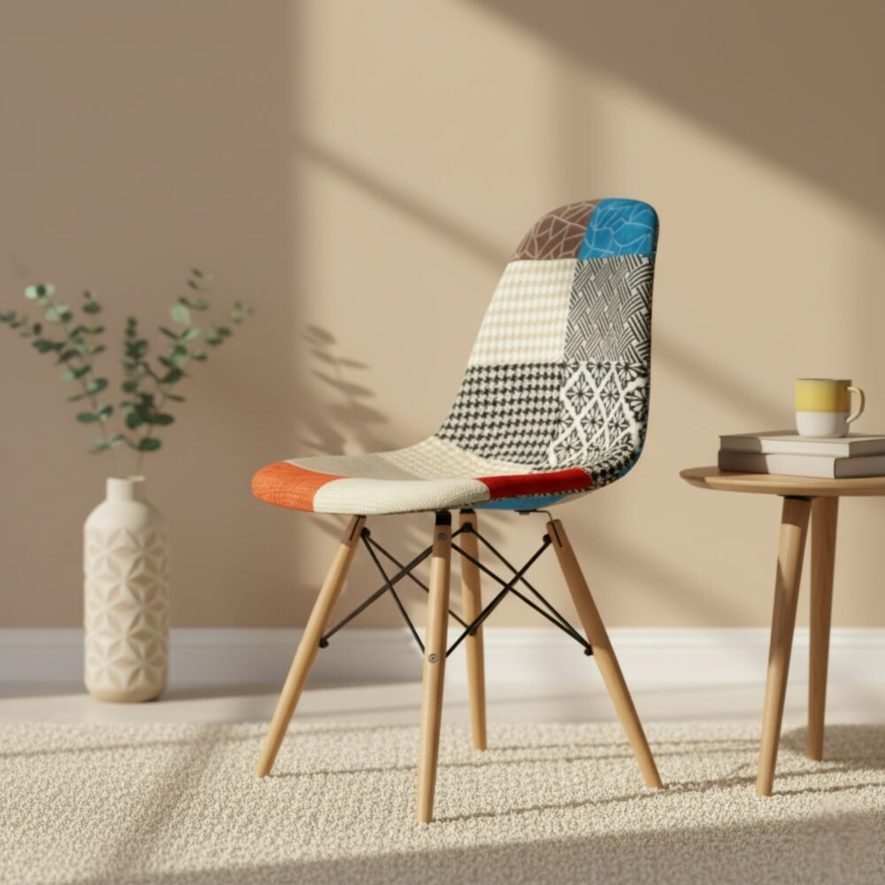 Silla Comedor Prisma Patchwork – Diseño Único y Confort Bohemio