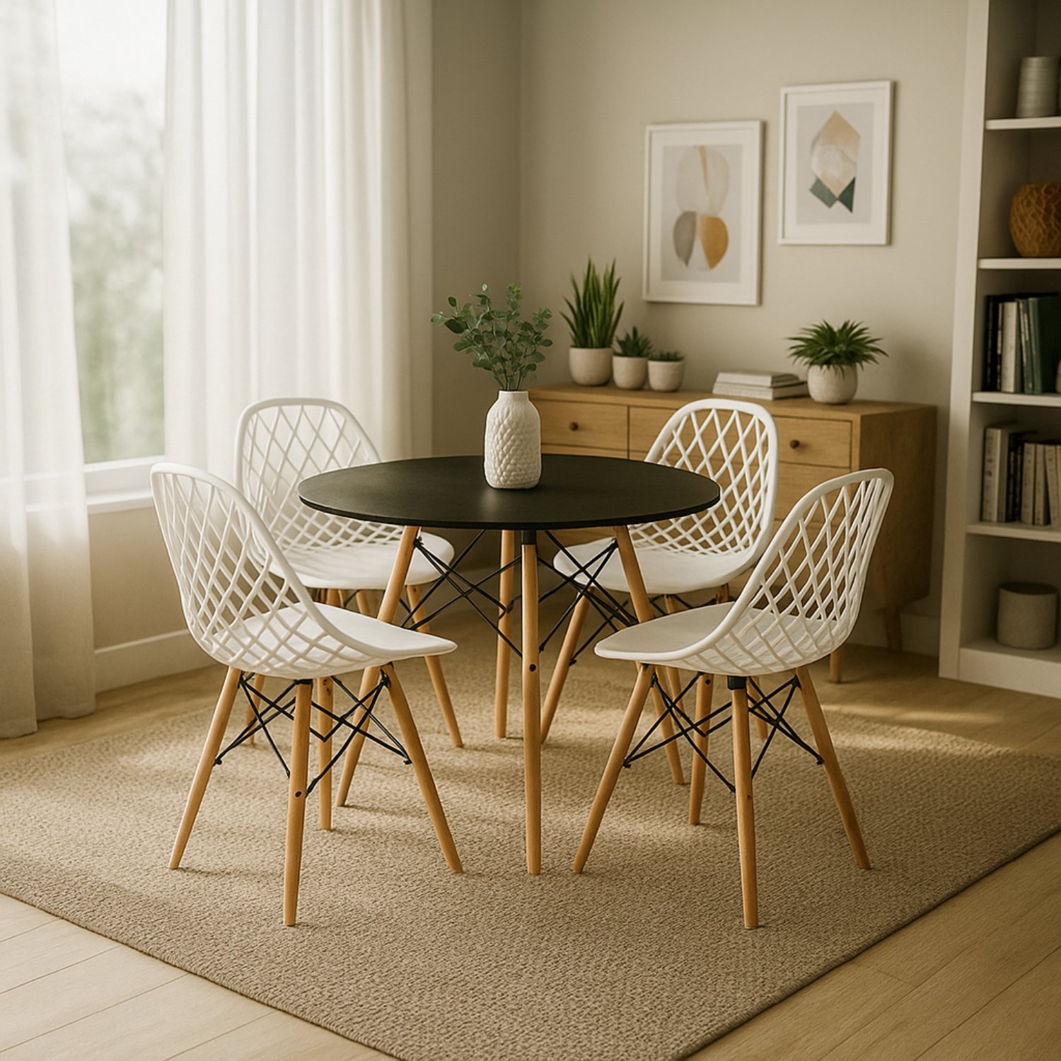 Juego Comedor 4 Puestos Prisa - Único Estilo Escandinavo