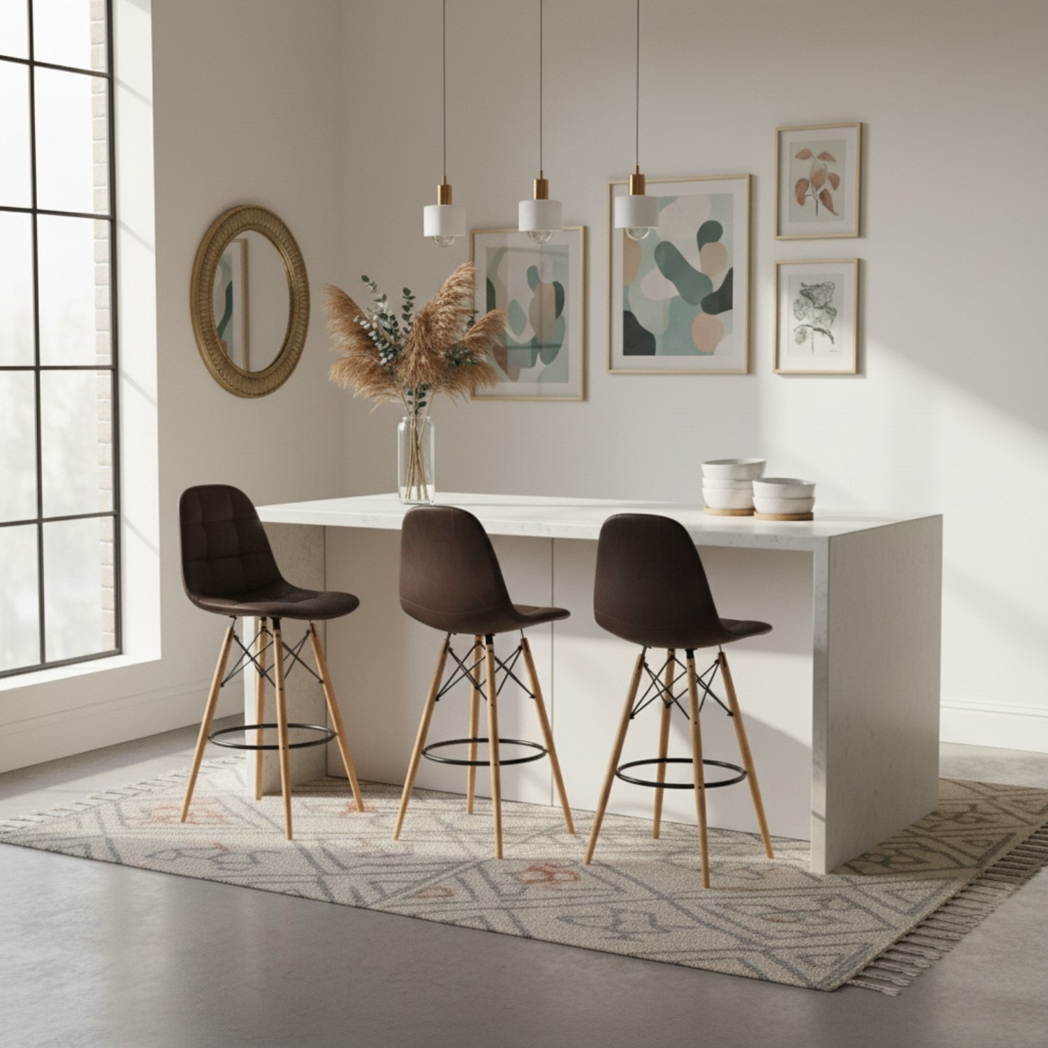 Diseño sin título (9) Sillas de barra o bar para apartamento o negocio