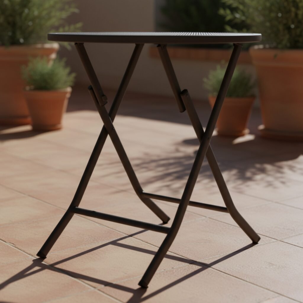 Entre Nos Home Mesa Balcón Oasis Plegable – Compacta, Exterior y Resistente