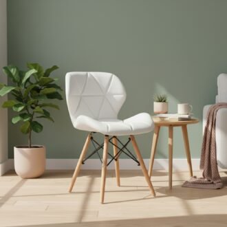 Silla Mariposa Blanca | Diseño Icónico y Amplitud Visual