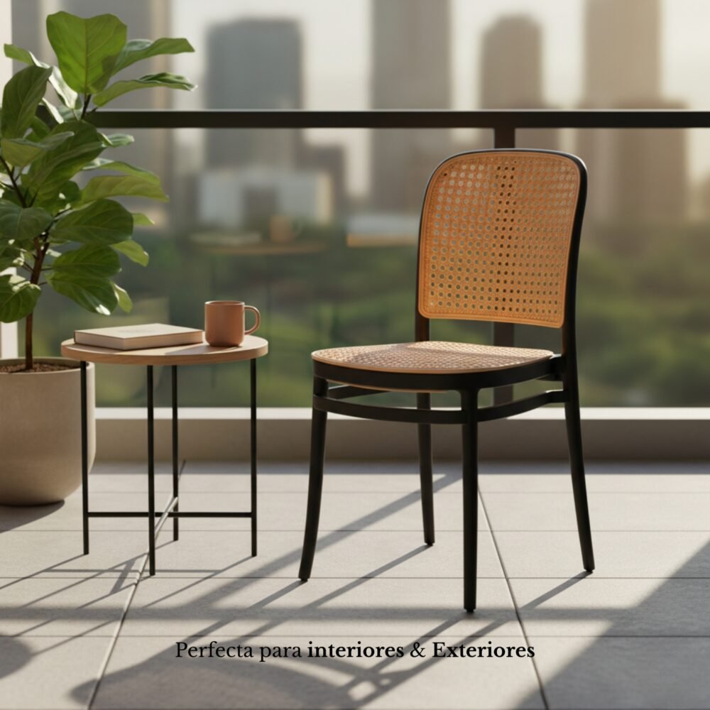 Silla Comedor Serena Estilo Ratán – Diseño y Elegancia