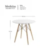 mesa clasica 90 cm entre nos home