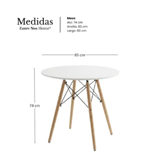 mesa clasica 90 cm entre nos home
